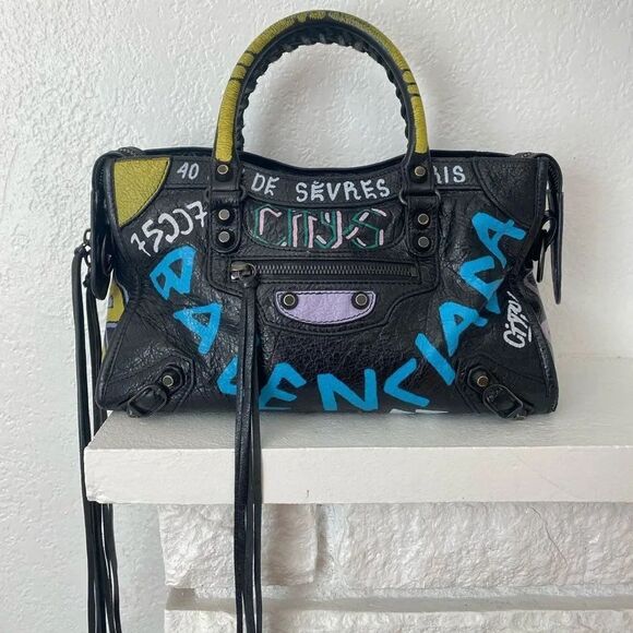 Balenciaga Handbags - Balenciaga city graffiti bag